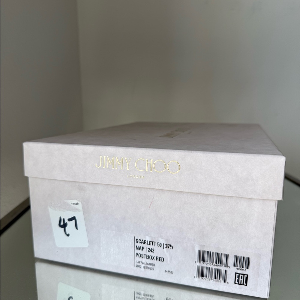 New Jimmy Choo Scarlett 50 Pointed-Toe Lace-Up $1,095 37.5 - Picture 13 of 15